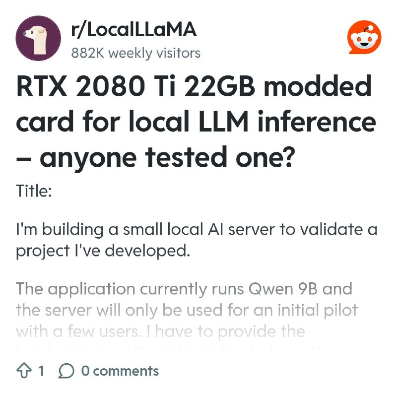 From the LocalLLaMA community on Reddit