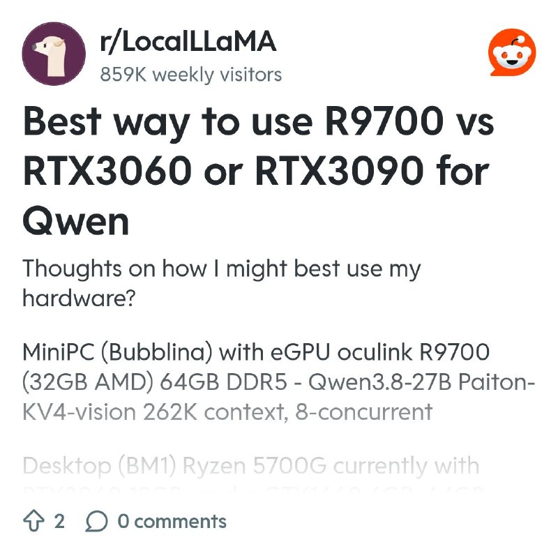 From the LocalLLaMA community on Reddit