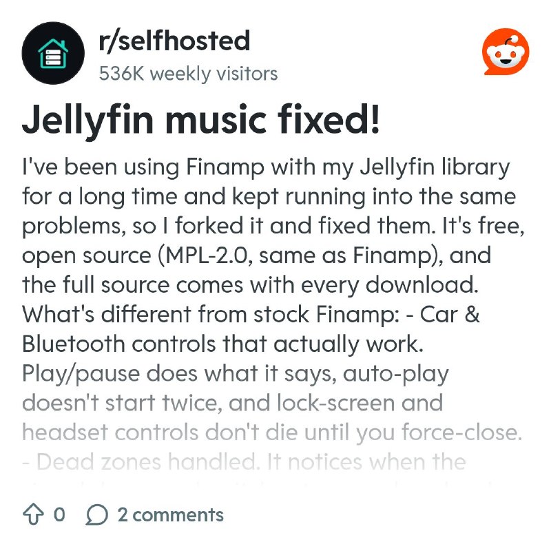 From the selfhosted community on Reddit