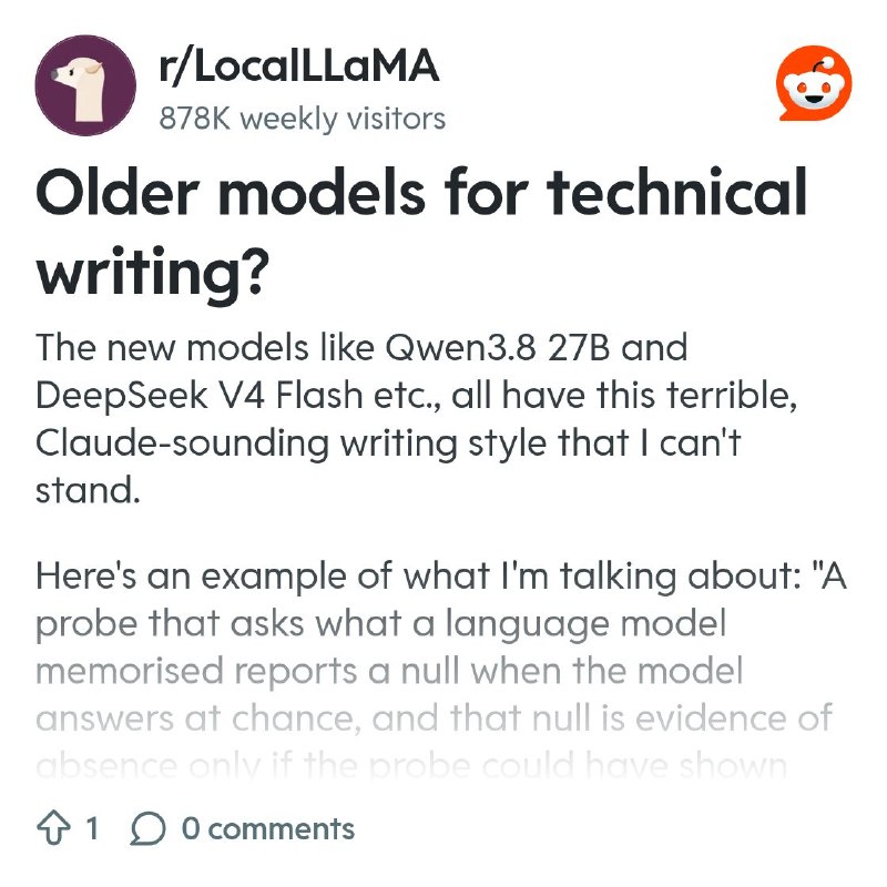 From the LocalLLaMA community on Reddit