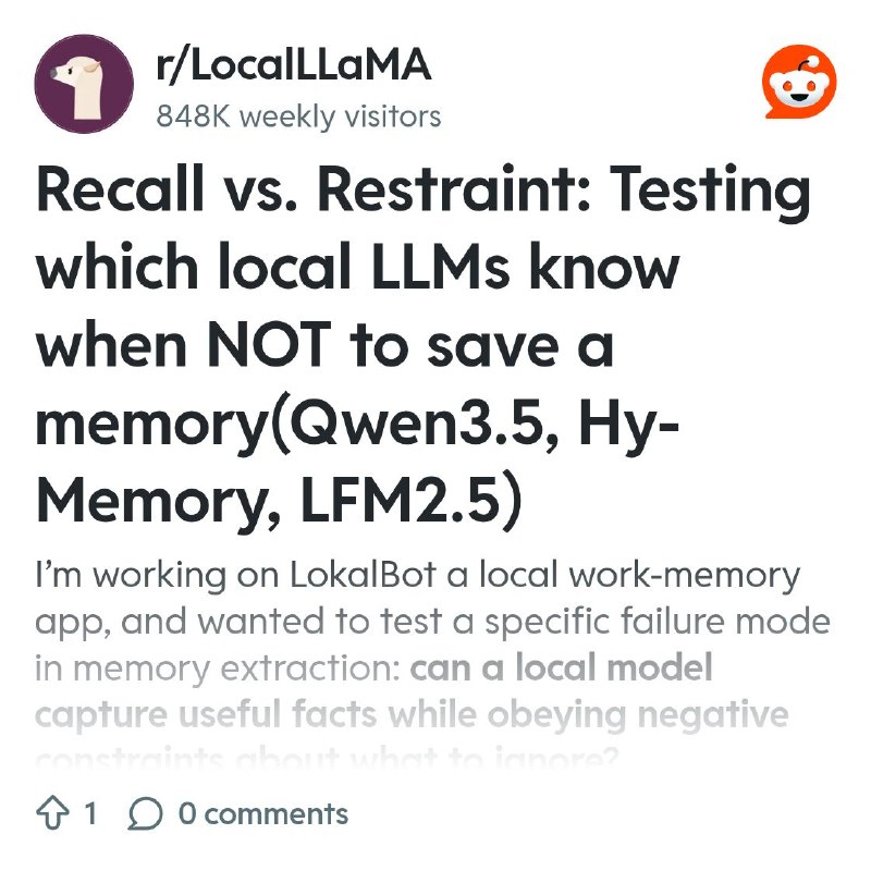 From the LocalLLaMA community on Reddit