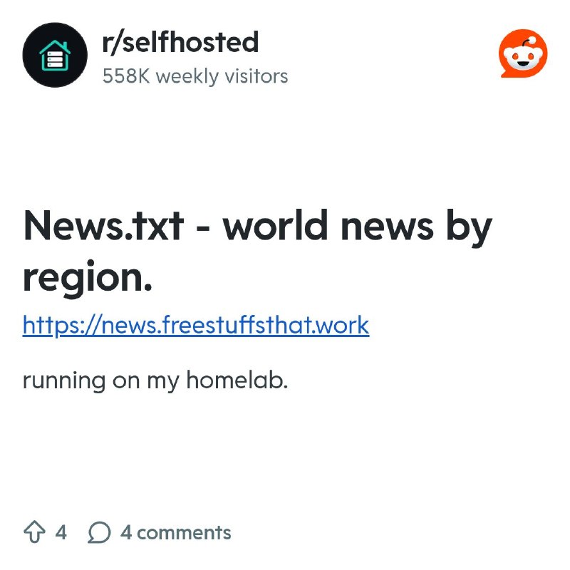 From the selfhosted community on Reddit