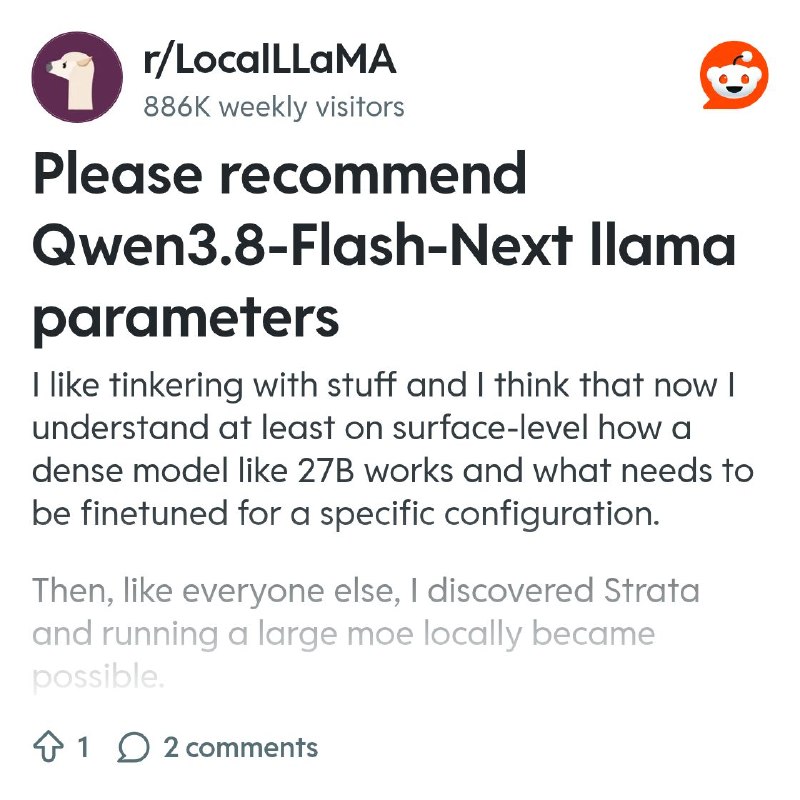 From the LocalLLaMA community on Reddit