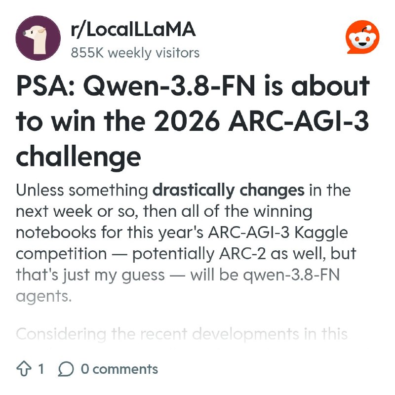 From the LocalLLaMA community on Reddit