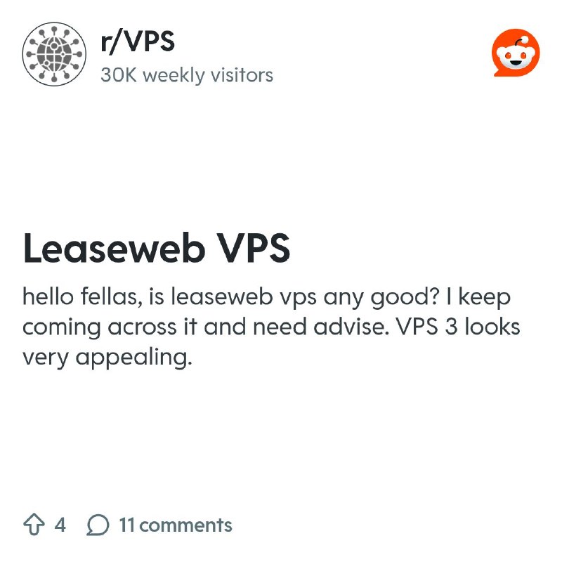 From the VPS community on Reddit