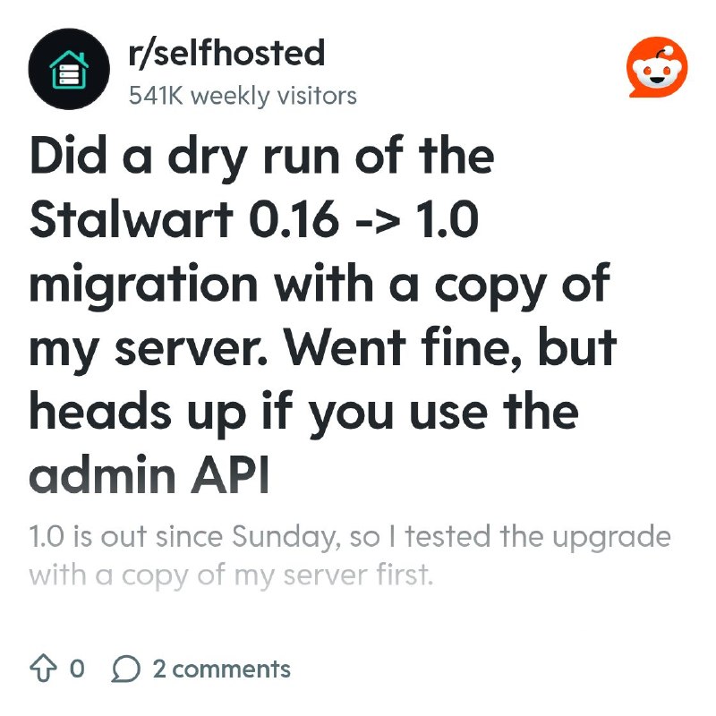 From the selfhosted community on Reddit
