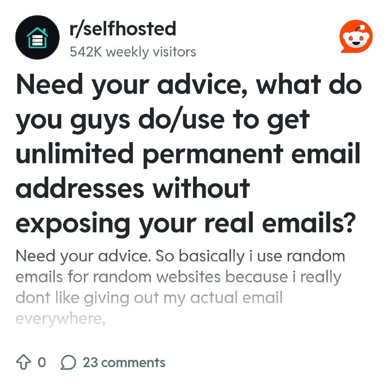From the selfhosted community on Reddit