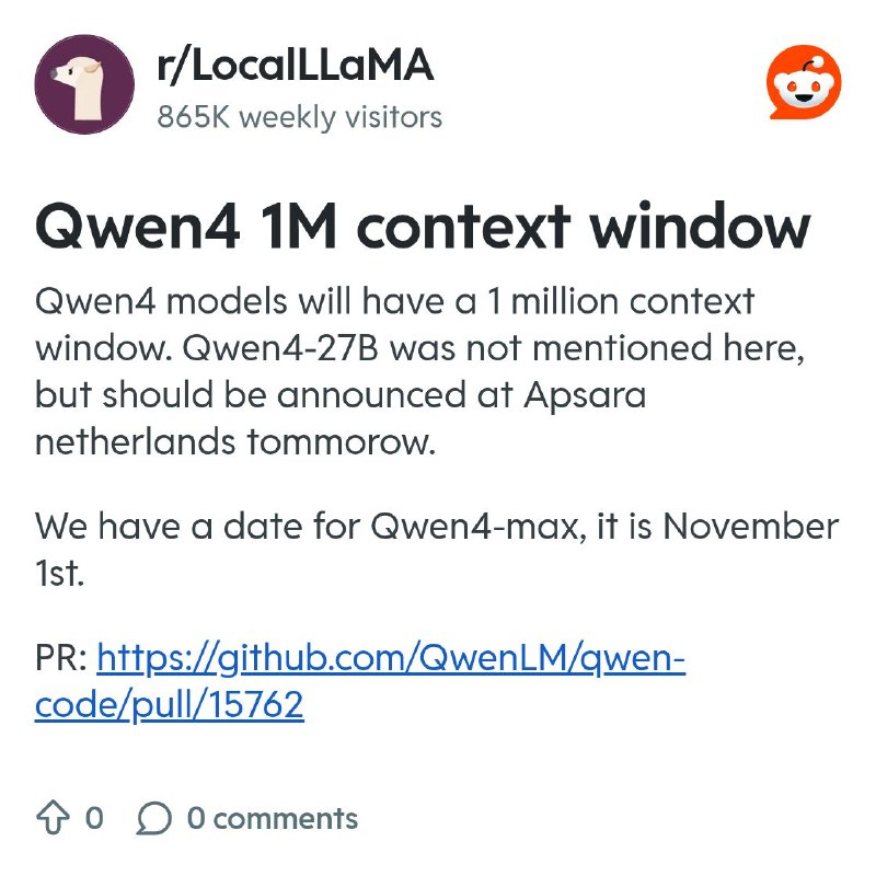 From the LocalLLaMA community on Reddit
