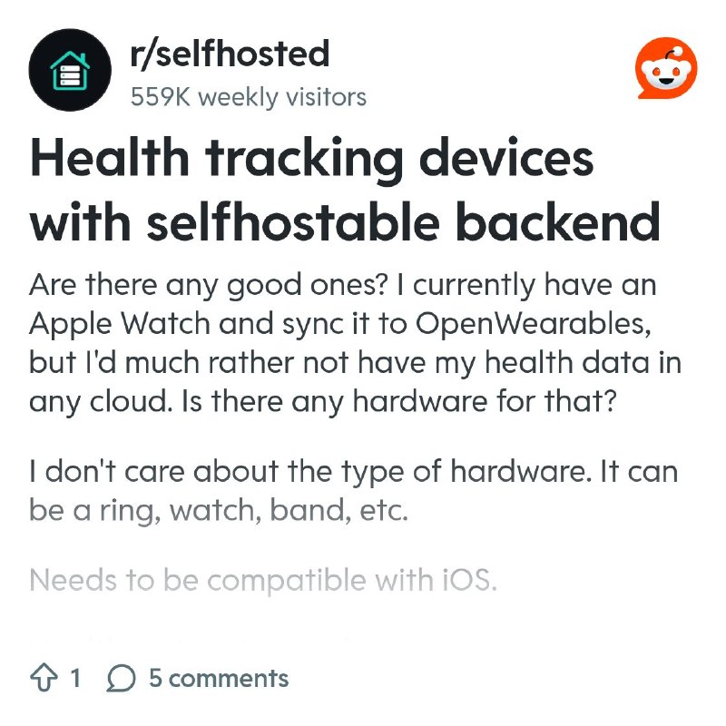 From the selfhosted community on Reddit