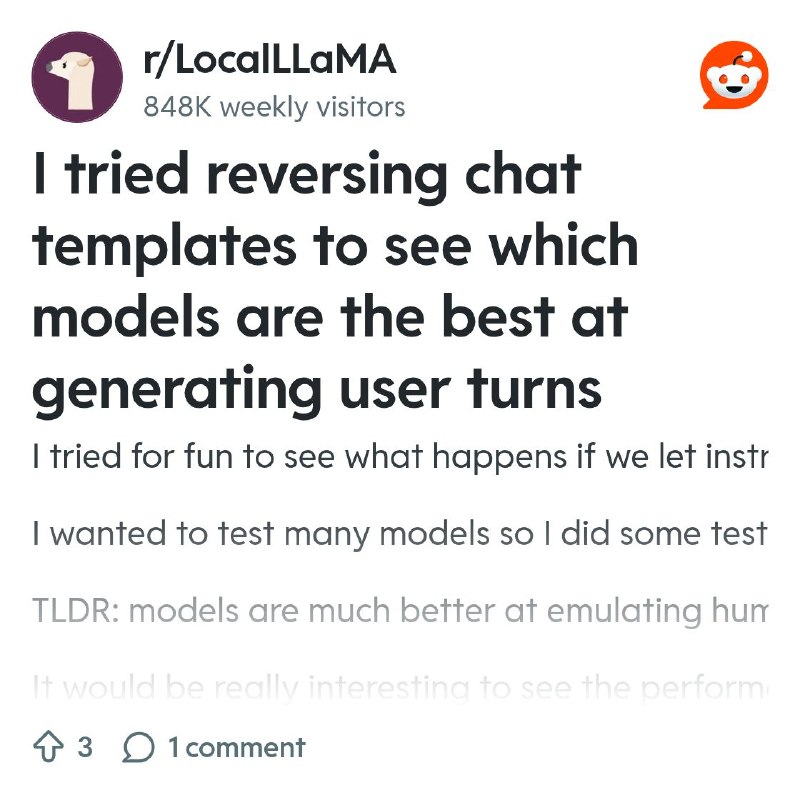 From the LocalLLaMA community on Reddit