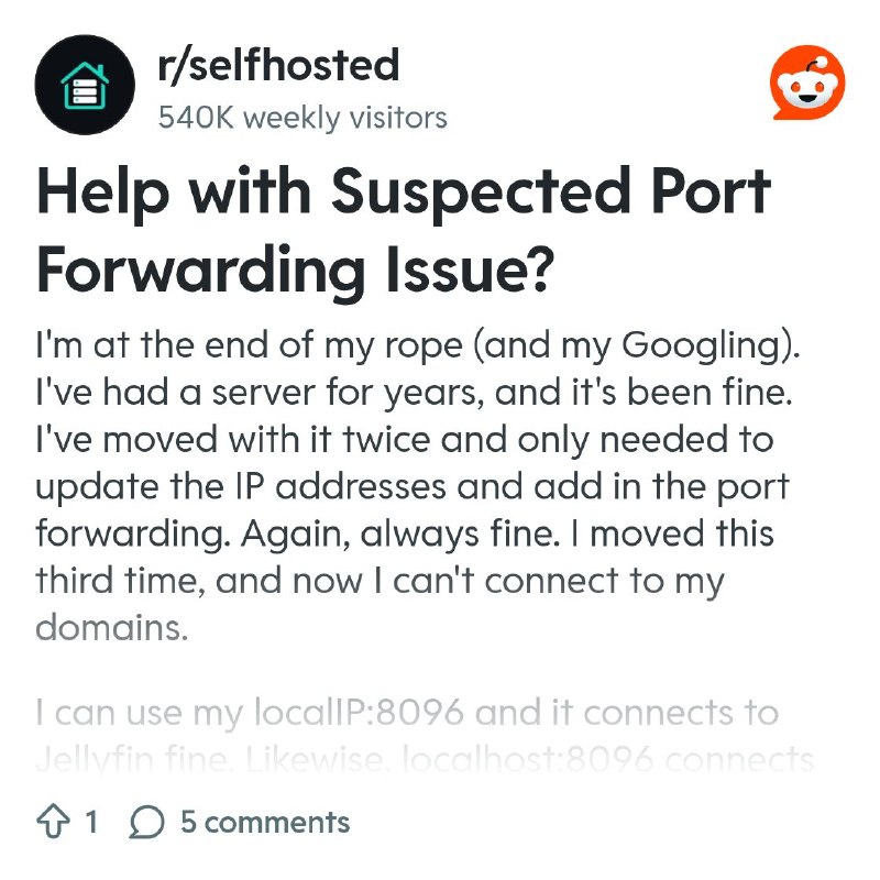 From the selfhosted community on Reddit