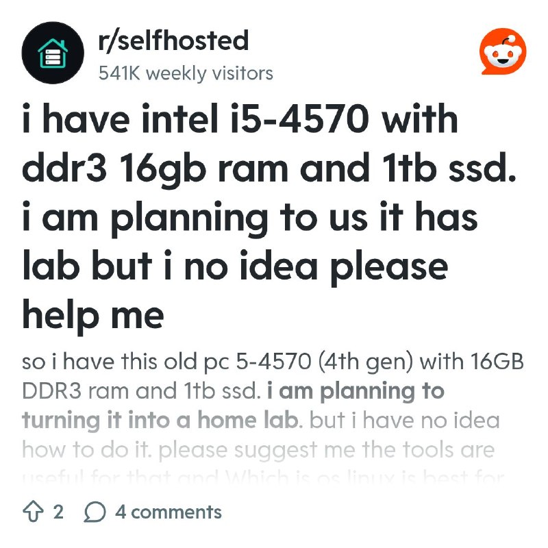 From the selfhosted community on Reddit