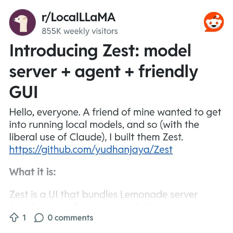 From the LocalLLaMA community on Reddit