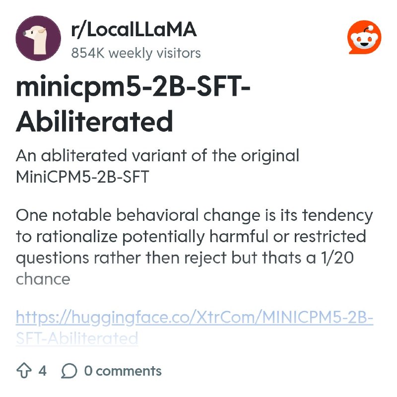 From the LocalLLaMA community on Reddit