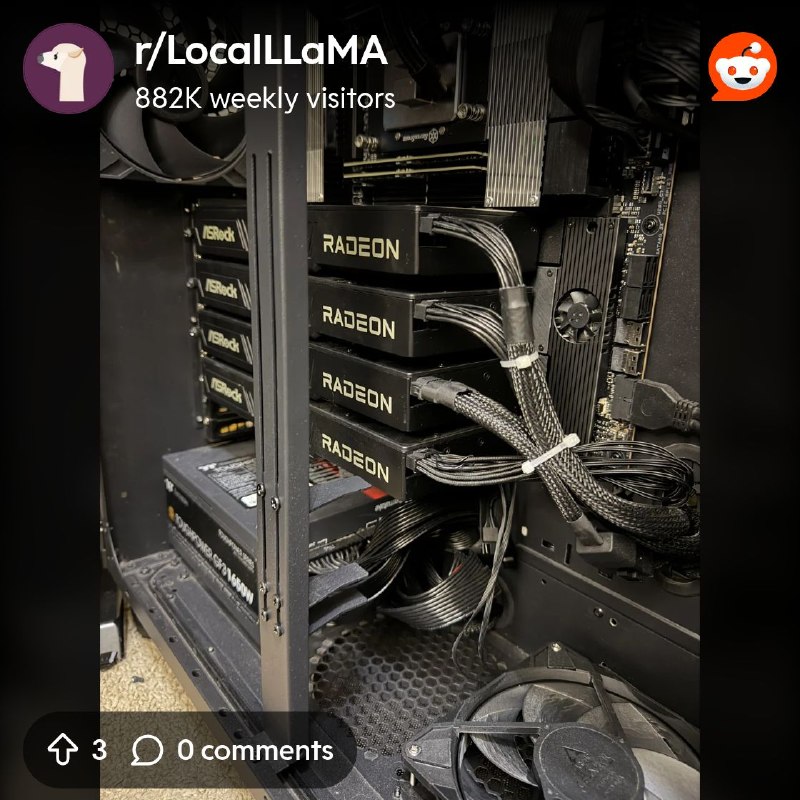 From the LocalLLaMA community on Reddit: **DeepSeek-V4-Flash-0731 on 4x Radeon AI PRO R9700 with affinity: the "refused" 4-card…
