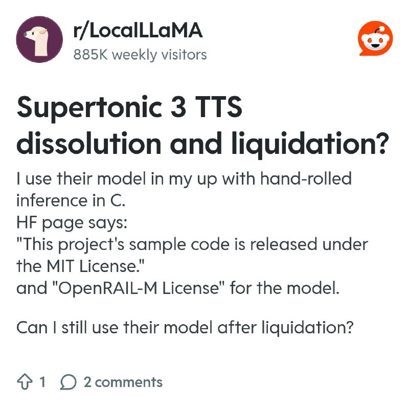 From the LocalLLaMA community on Reddit