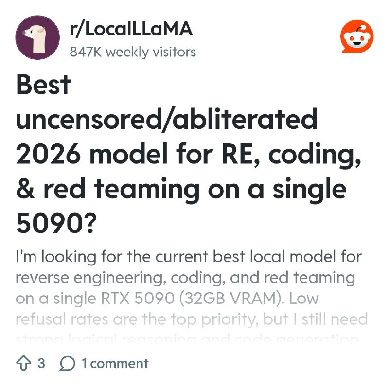 From the LocalLLaMA community on Reddit