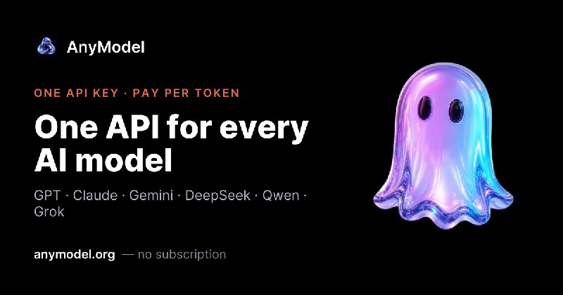 AnyModel — Claude, Codex, GPT дешевле подписок, оплата без VPN
