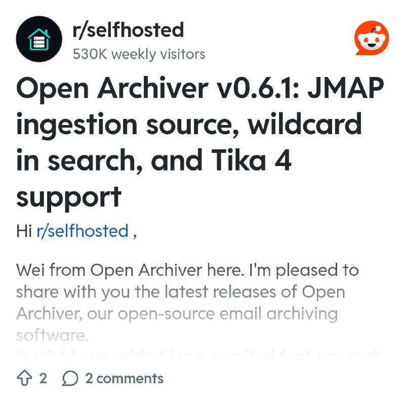 From the selfhosted community on Reddit