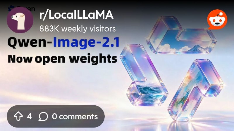 From the LocalLLaMA community on Reddit: Qwen-Image-2.1-Turbo released!