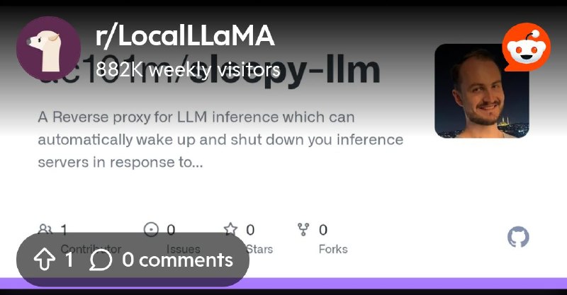 From the LocalLLaMA community on Reddit: Reverse proxy for LLMs which can wake and/or shut-down your inference server in response…