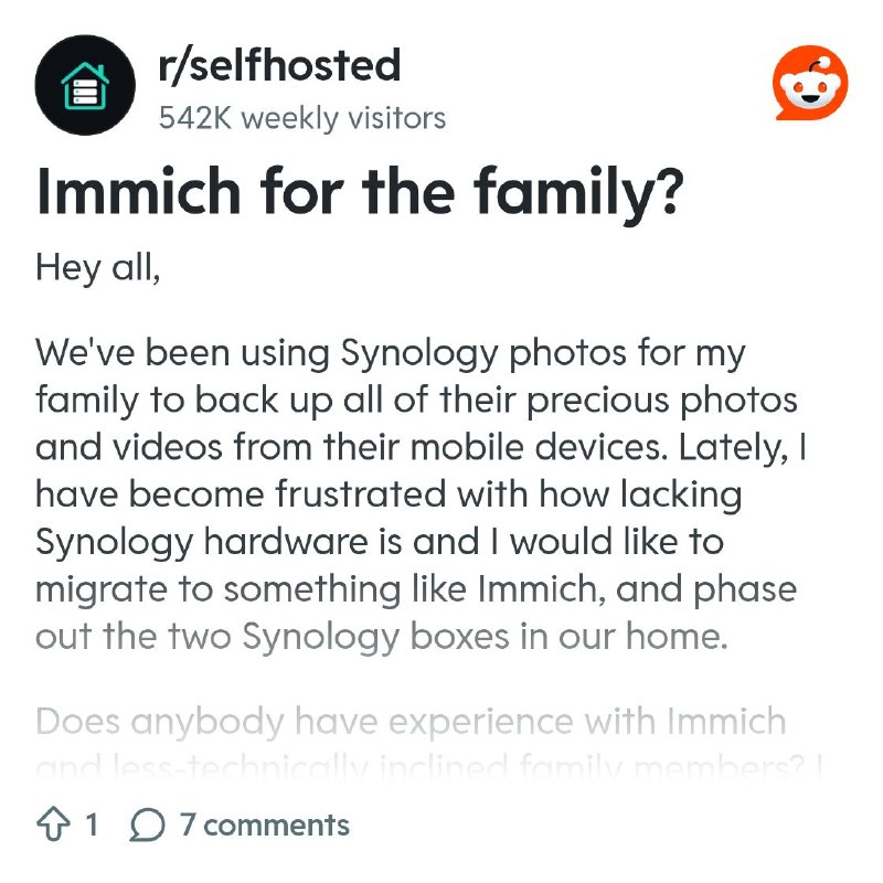 From the selfhosted community on Reddit