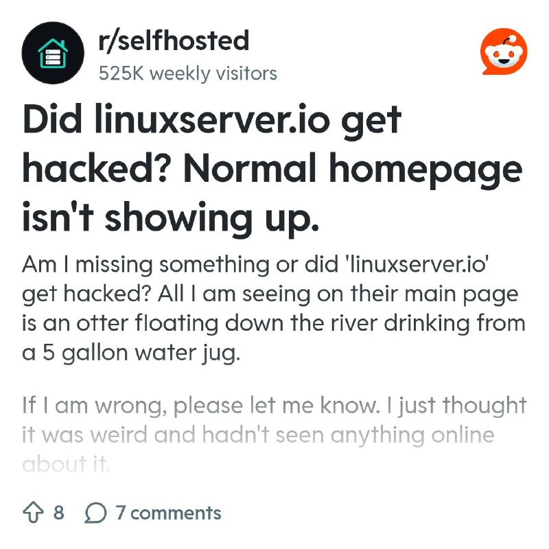 From the selfhosted community on Reddit