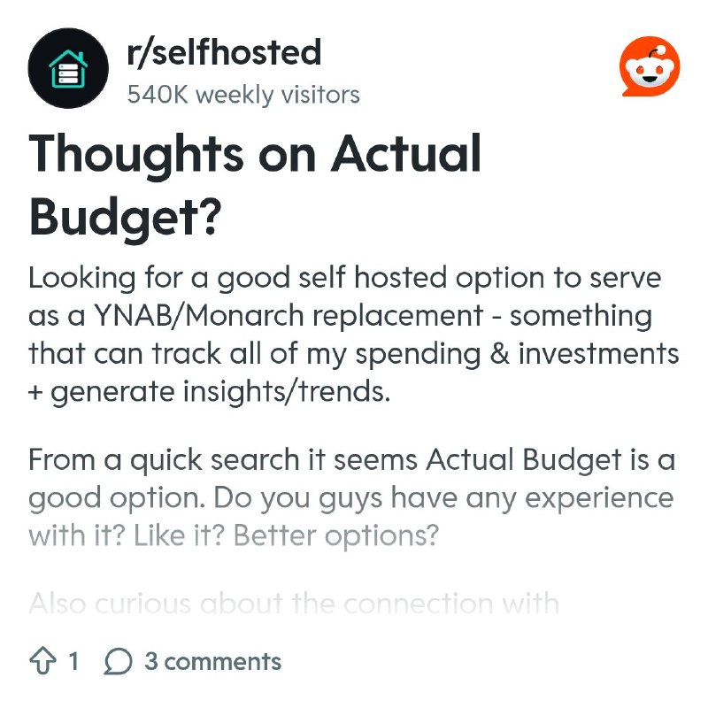 From the selfhosted community on Reddit