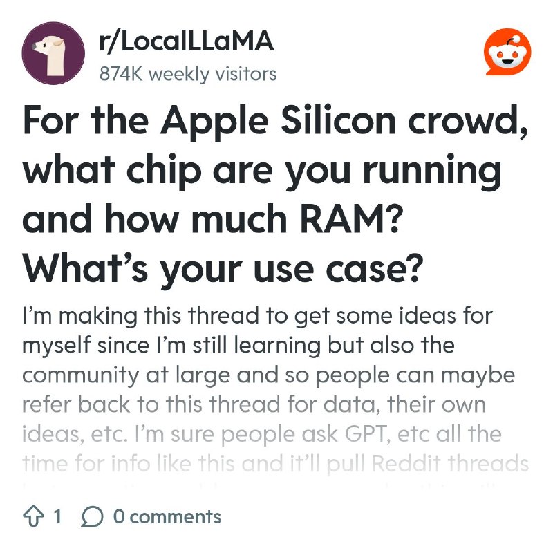 From the LocalLLaMA community on Reddit