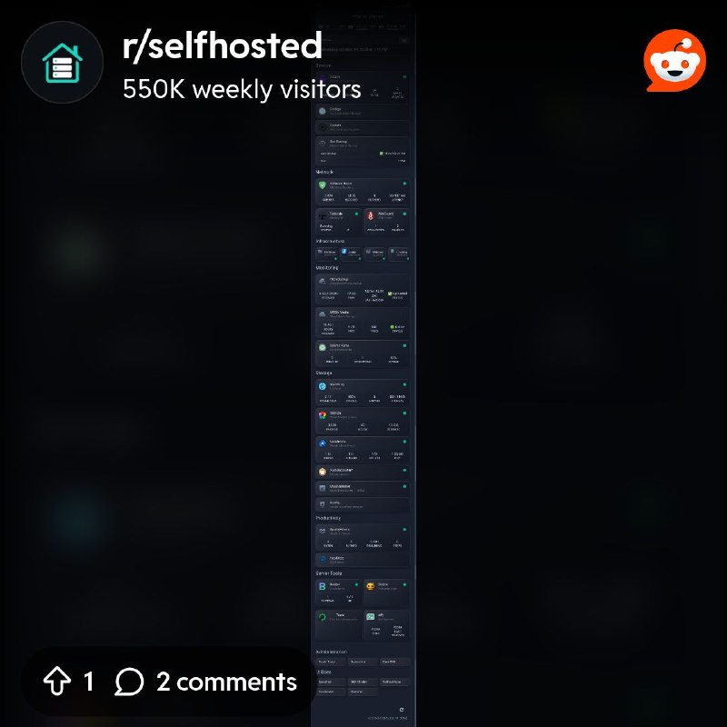 From the selfhosted community on Reddit: Homepage Dashboard