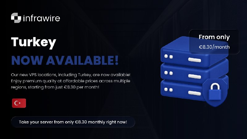 Infrawire - VPS now in Turkey | 10 Gbps | Linux & Windows | Starting at $9.30/mo