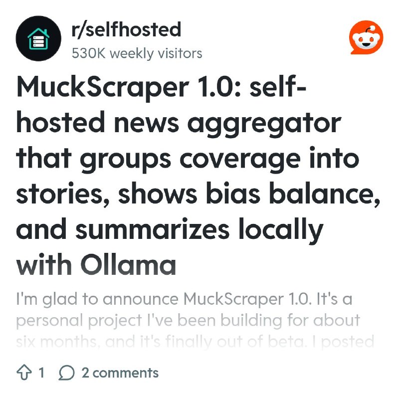 From the selfhosted community on Reddit