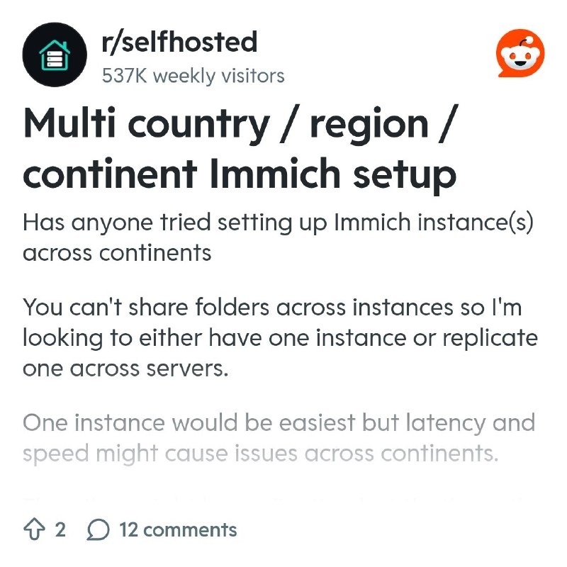 From the selfhosted community on Reddit