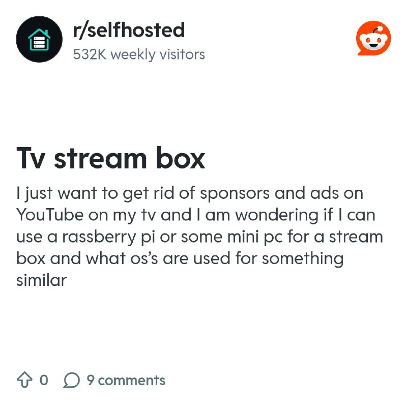 From the selfhosted community on Reddit