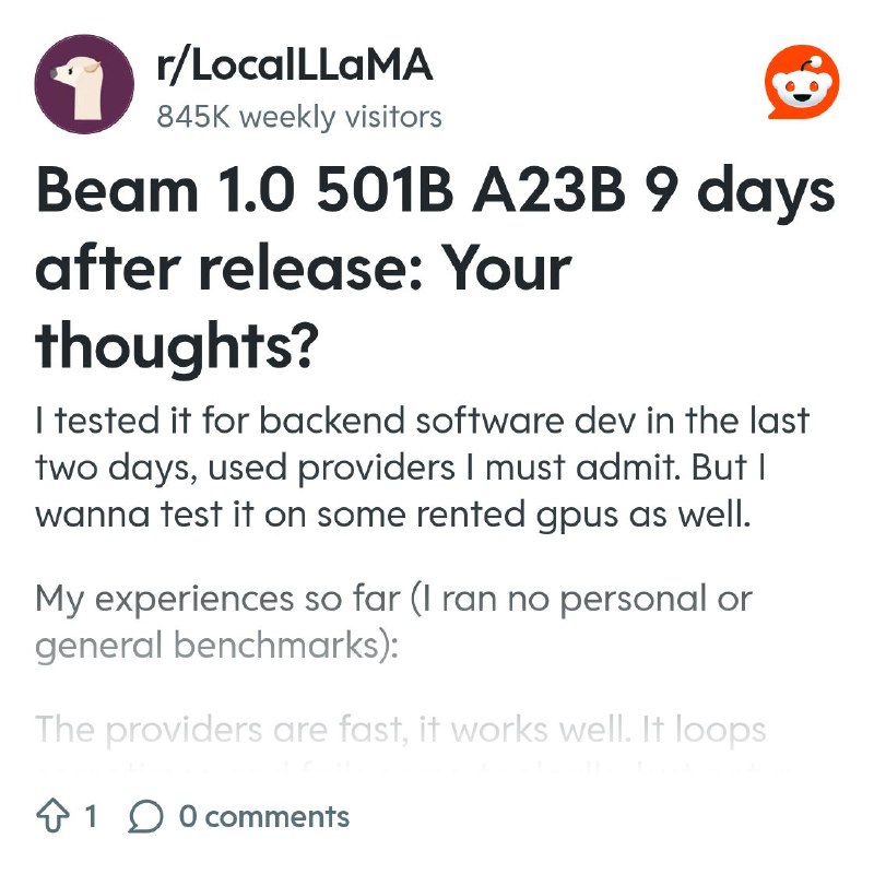 From the LocalLLaMA community on Reddit