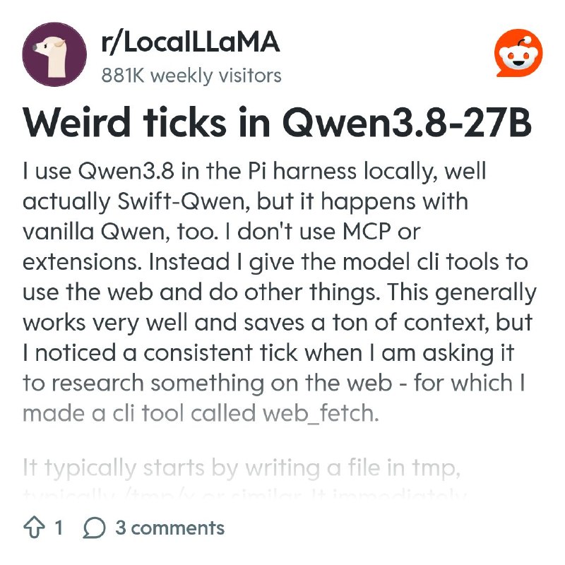 From the LocalLLaMA community on Reddit