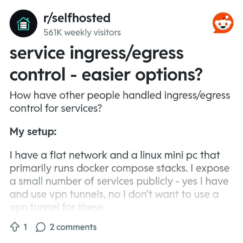 From the selfhosted community on Reddit