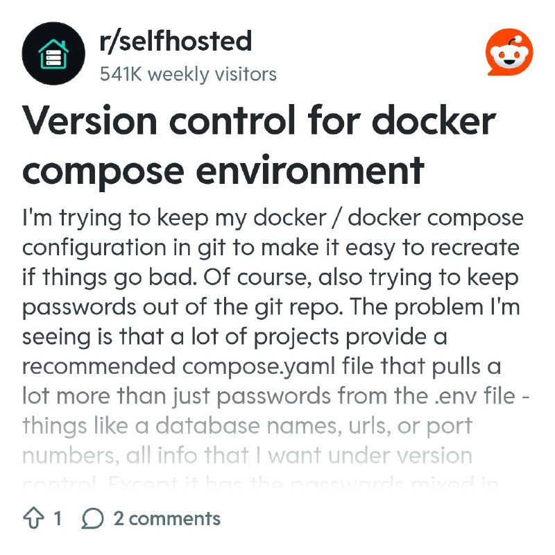 From the selfhosted community on Reddit