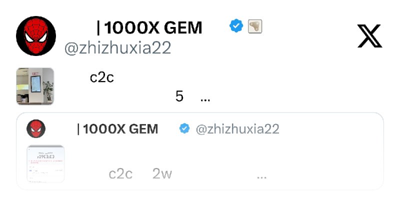 蜘蛛侠 | 1000X GEM (@zhizhuxia22) on X