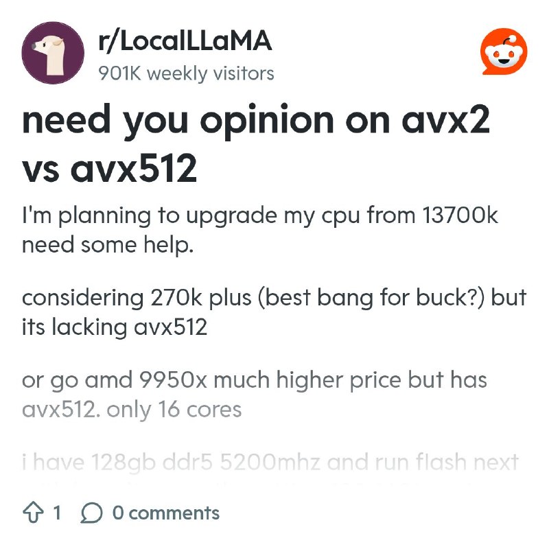 From the LocalLLaMA community on Reddit