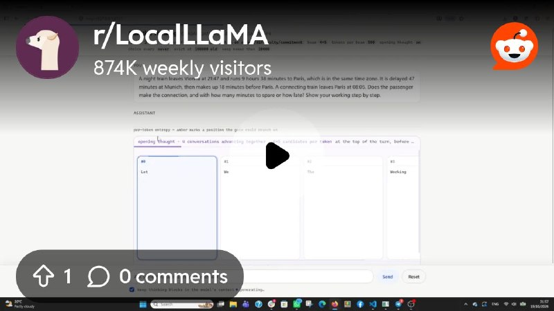 From the LocalLLaMA community on Reddit: Jev Based Adaptive Thinking for LLMs
