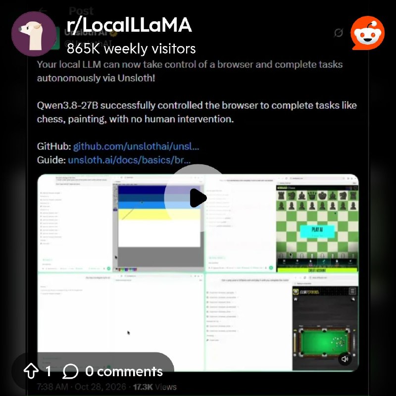From the LocalLLaMA community on Reddit: A small step for man, a GIANT step for LOCAL AI