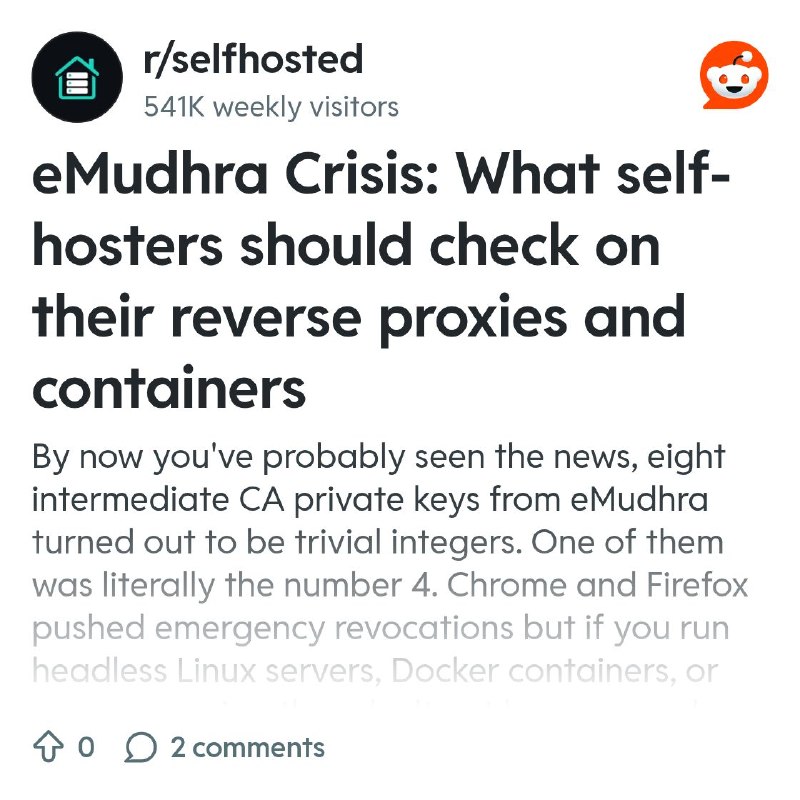 From the selfhosted community on Reddit
