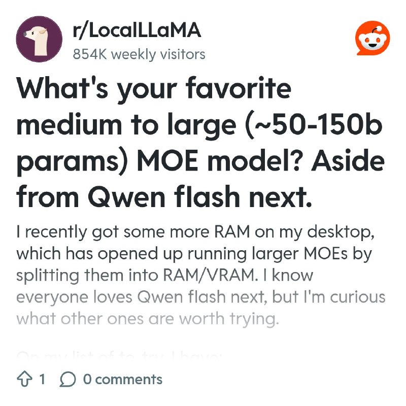 From the LocalLLaMA community on Reddit