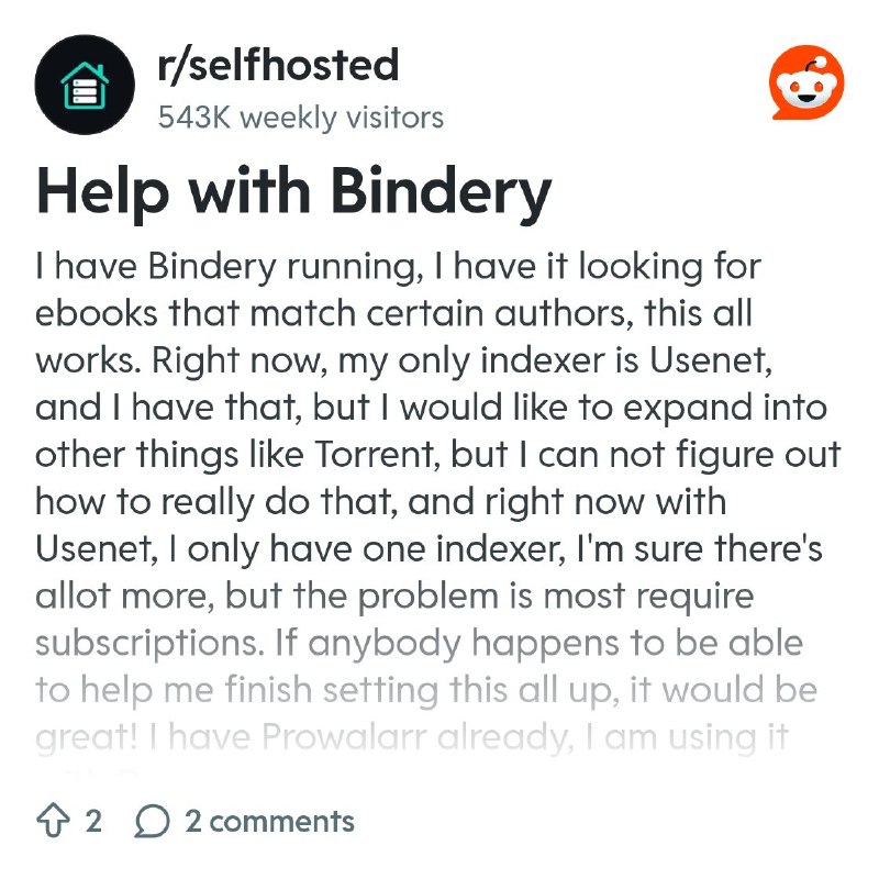 From the selfhosted community on Reddit