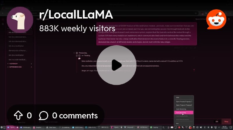 From the LocalLLaMA community on Reddit: Been a while since I posted about my harness OpenLumara.. I only post when a huge new…