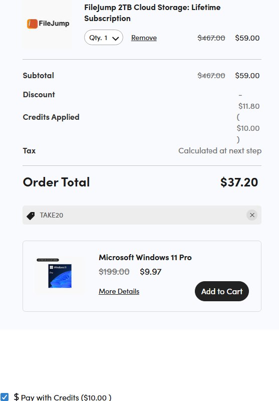 Should I get this lifetime 2TB FileJump deal for 37.20 bucks?