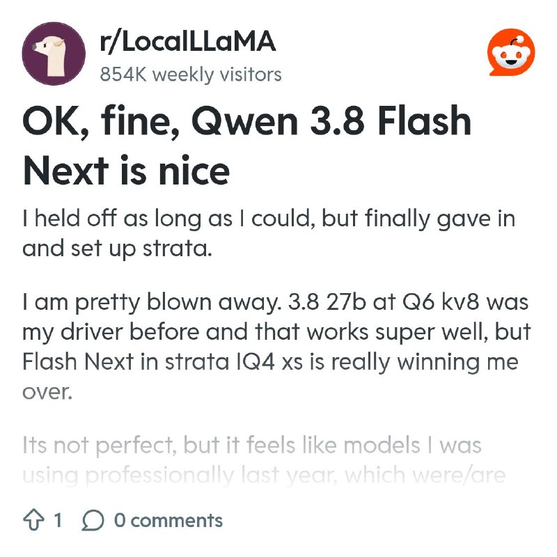 From the LocalLLaMA community on Reddit