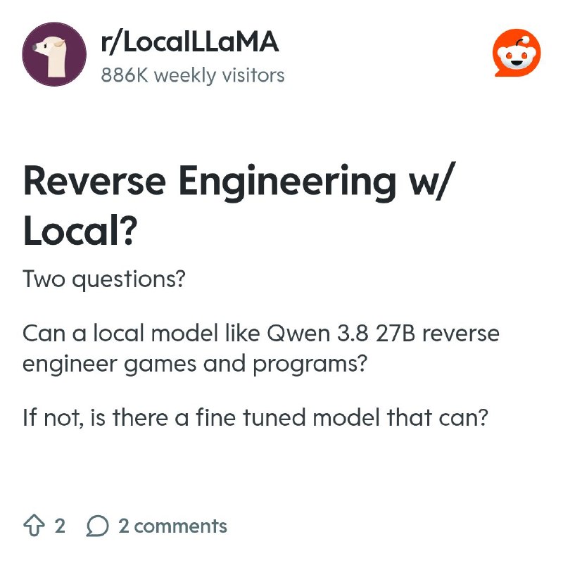 From the LocalLLaMA community on Reddit