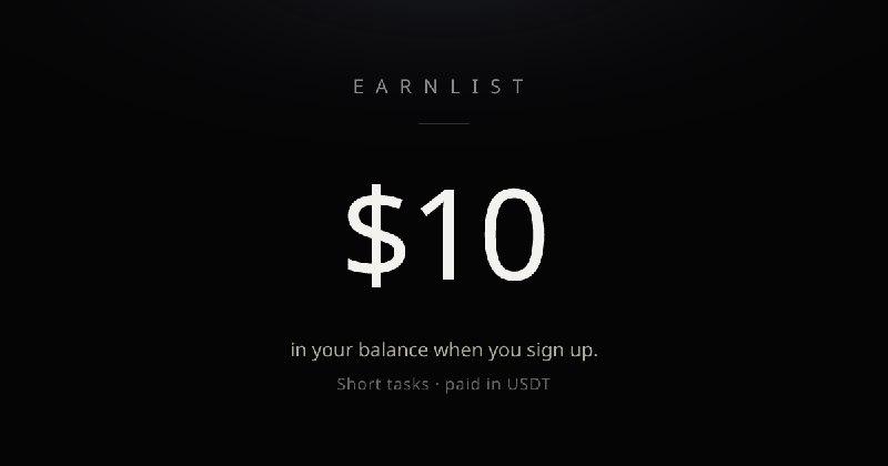 You're invited — $10 to start on EarnList
